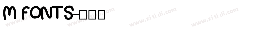 M FONTS字体转换